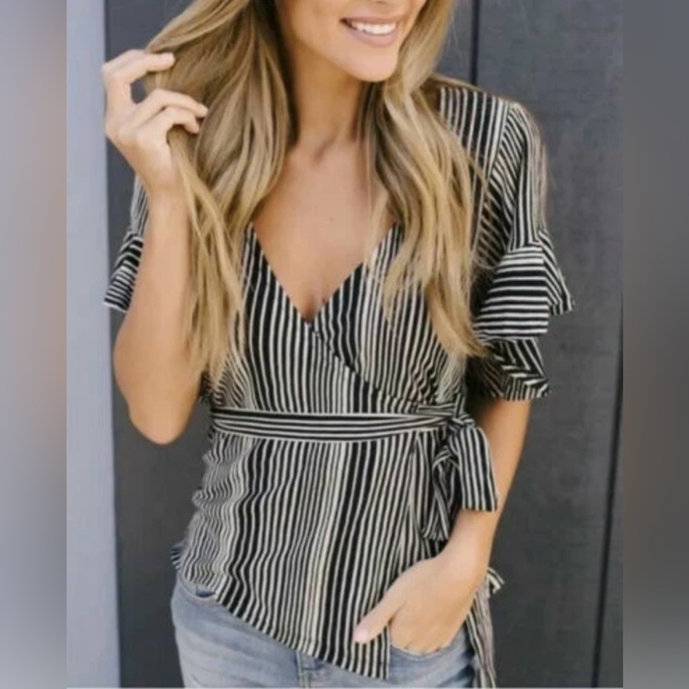 Free People Wrap Around My Finger Wrap Top